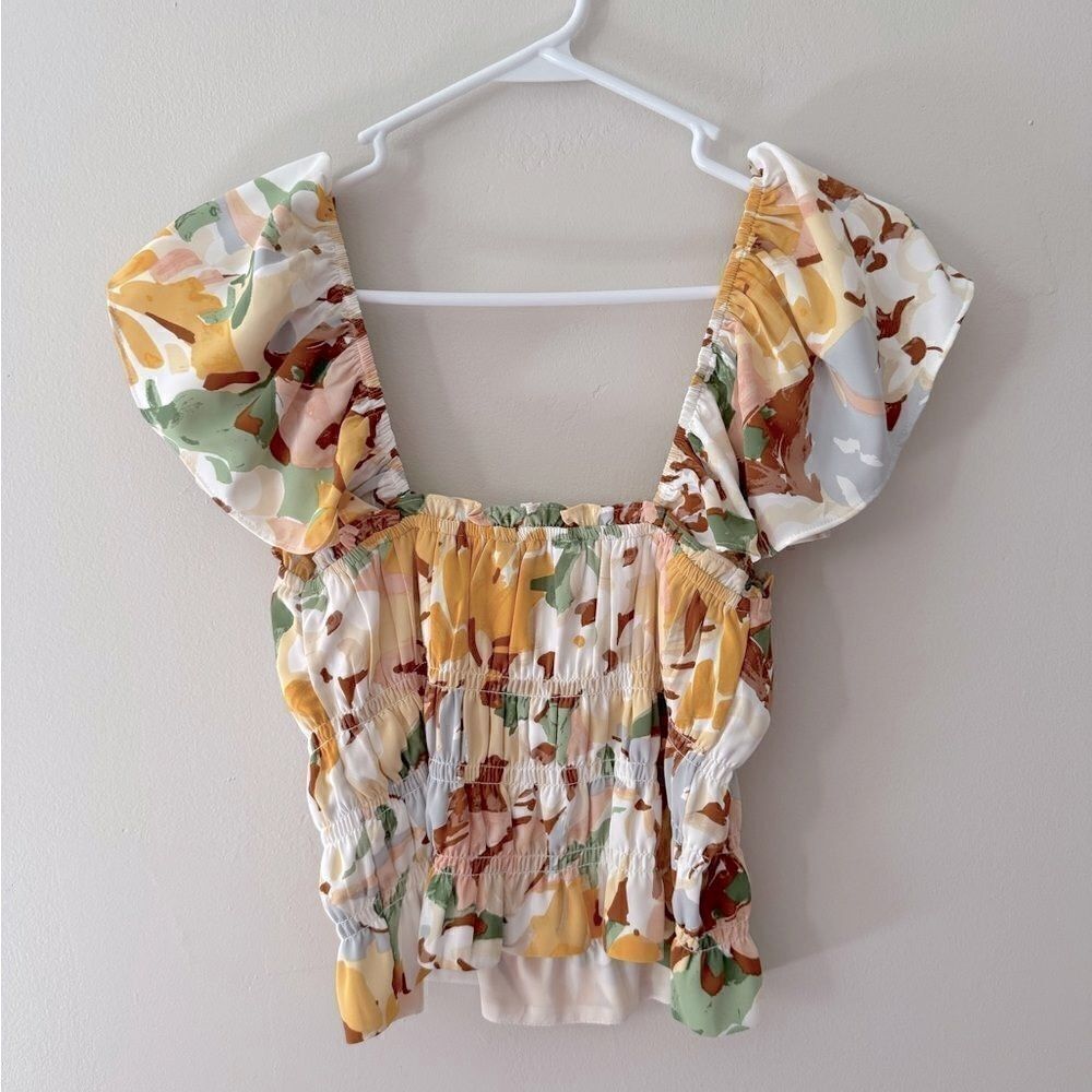 ⭕️ ABERCROMBIE & FITCH Top Multicolor Medium - Picture 2 of 6